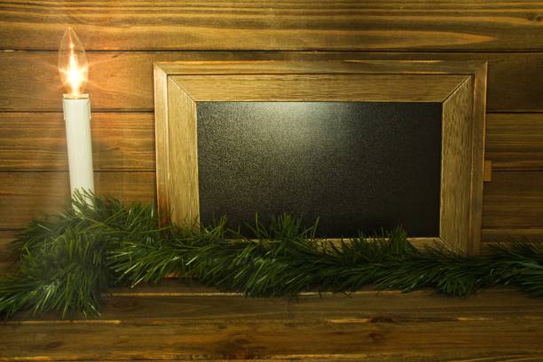 jul bakgrund med ljus på trä - advent electric item lights bildbanksfoton och bilder