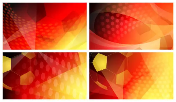 Vector illustration of Soccer backgrounds in colors of Germany