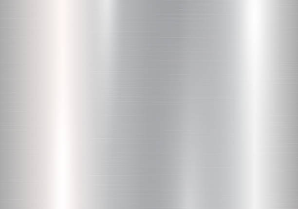 gradient stříbřitého kovu - fólie stock ilustrace