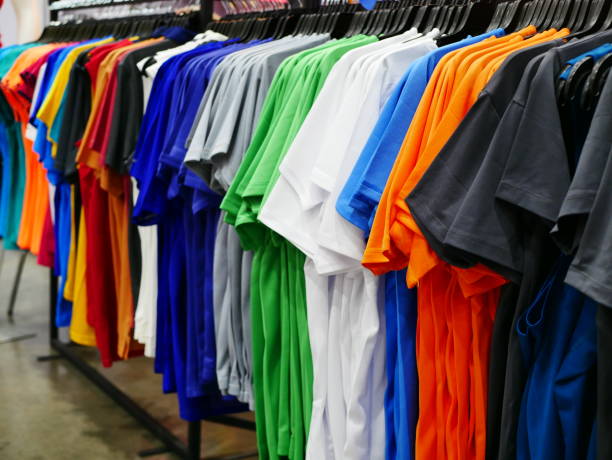 istock T-shirts in a store 955491324