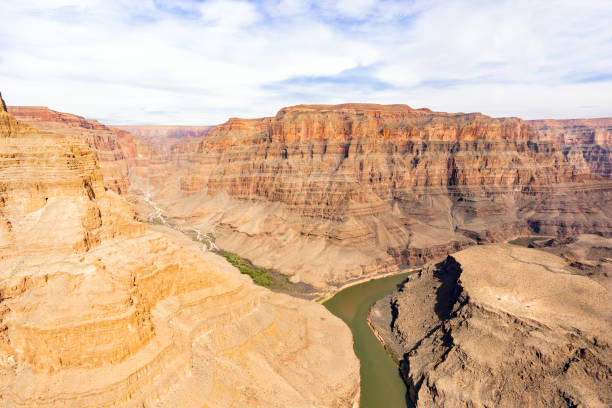 zachodnia krawędź wielkiego kanionu - canyon majestic grand canyon helicopter zdjęcia i obrazy z banku zdjęć