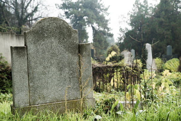 istock Tombstone on a Cemetery 955502402