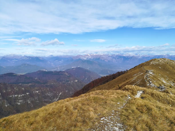 istock Autumn landscape, Italian Alps view 955502590