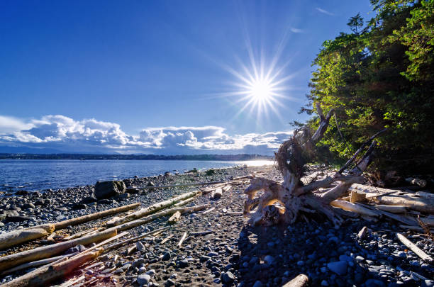 Cape Mudge - Quadra Island - Vancouver Island stock photo