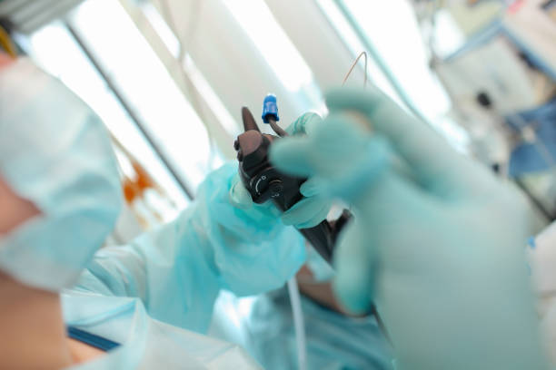 istock Doctor conducting an endoscopic examination 955511000