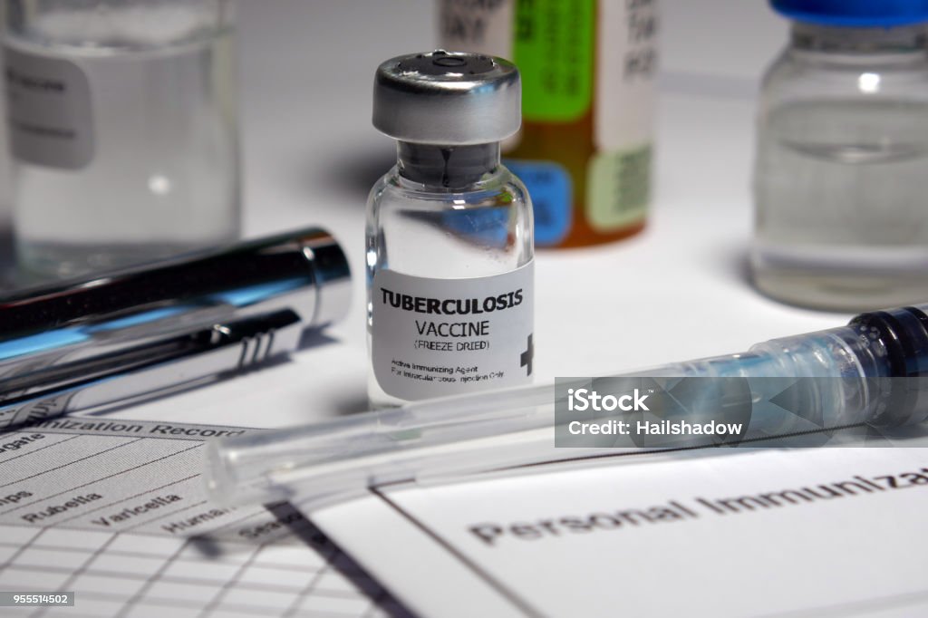 Tuberculosis vaccine prevention Tuberculosis vaccine - administration of antigenic material (vaccine) to stimulate an individual's immune system to develop adaptive immunity to a pathogen. Tuberculosis Bacterium Stock Photo