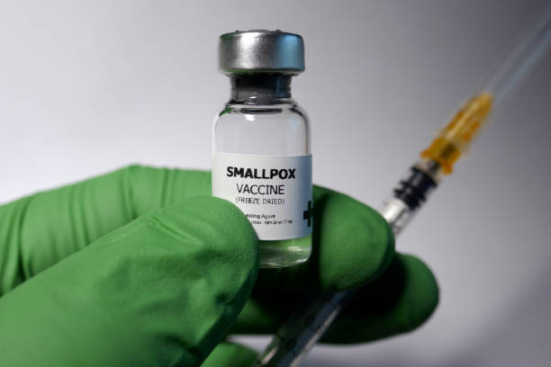 Smallpox inoculation stock photo