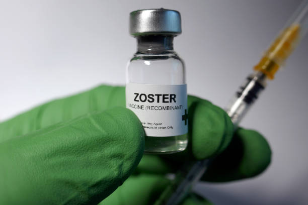 Zoster inoculation stock photo