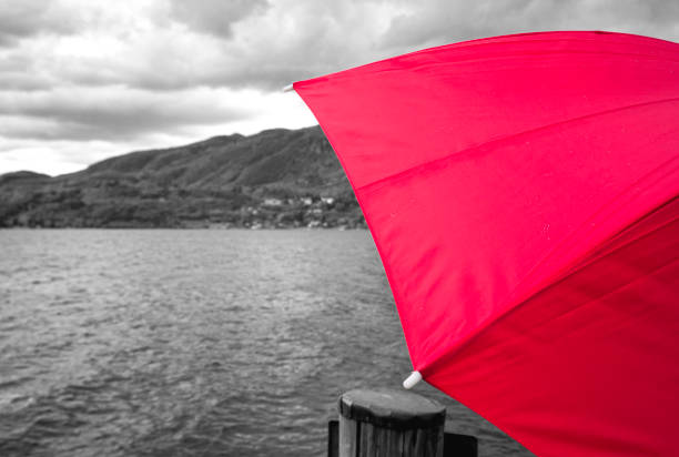 drop on umbrella, background fabric texture of umbrella
