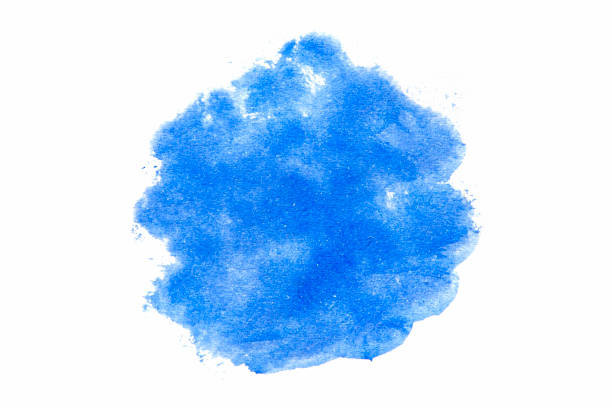 istock blue watercolors on paper 955518060