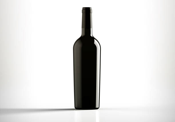 Bottle of wine. stock photo