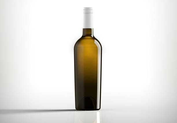 Bottle of wine. stock photo