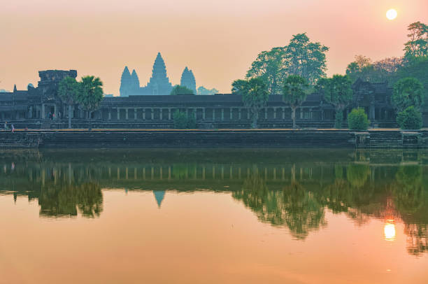 istock Sunset at Angkor Wat temple complex Siem Reap Cambodia 955534904
