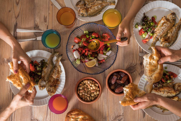 istock Family ready for İftar meal in Ramadan 955537560