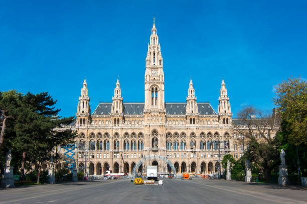 Vienna city hall, Austria Vienna city hall, Austria vienna city hall stock pictures, royalty-free photos & images