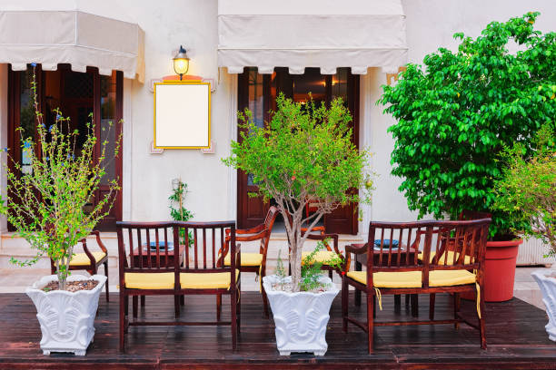 istock Sidewalk cafe in San Vito lo Capo at Sicily 955541488