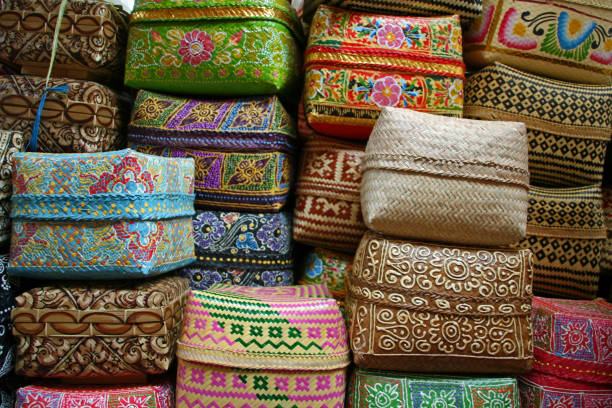istock Baskets of offerings, Bali 95554306