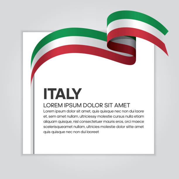illustrazioni stock, clip art, cartoni animati e icone di tendenza di sfondo bandiera italia - bandiera italiana