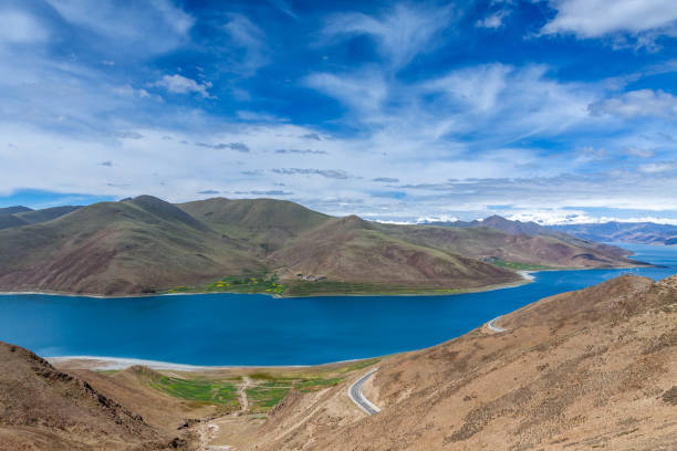 istock Lake among the mountain in China 955586640