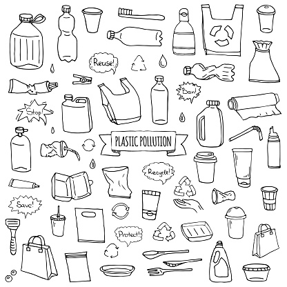 Hand Drawn Doodle Stop Plastic Pollution Icons Set Stock Illustration - Download Image Now - Garbage, Illustration, Plastic - iStock Hand Drawn Doodle Stop Plastic Pollution Icons Set Stock Illustration - Download Image Now - Garbage, Illustration, Plastic - iStock