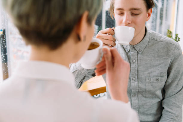 istock young man enjoy cup coffee caffeine delight 955616124