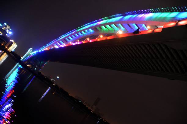 istock Lupu Bridge by night, Shanghai, China 955619234