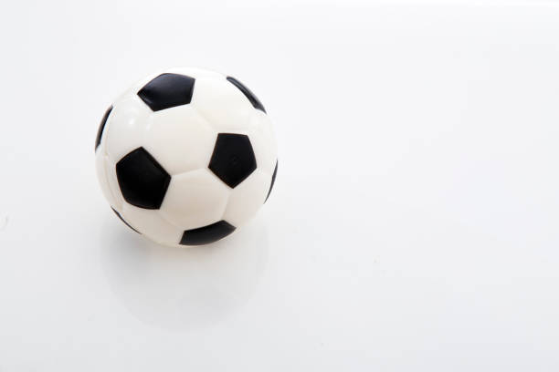 istock Small soccer ball on the white background,World Cup