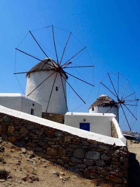 istock Windmills of Mykonos, Greece 955632308