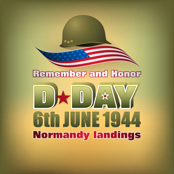ノルマンディーの着陸、米国 d の日、お祝い - allied forces illustrations点のイラスト素材／クリップアート素材／マンガ素材／アイコン素材