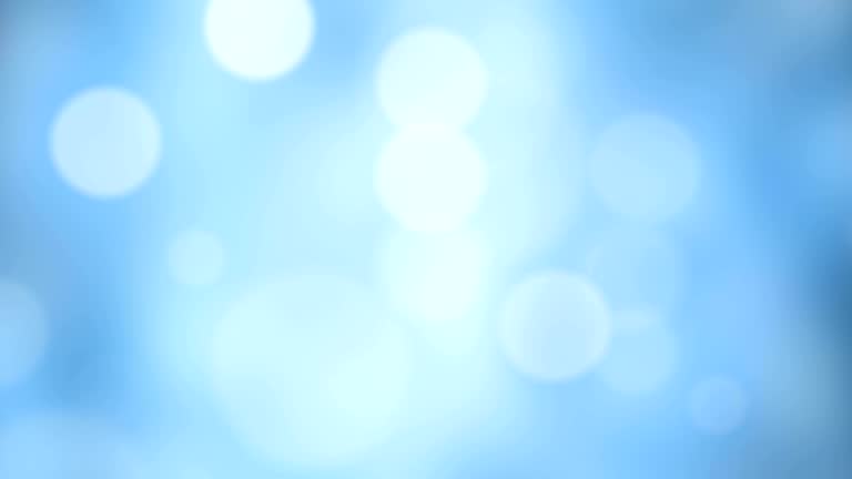 Abstract Blue Defocused Lights Background