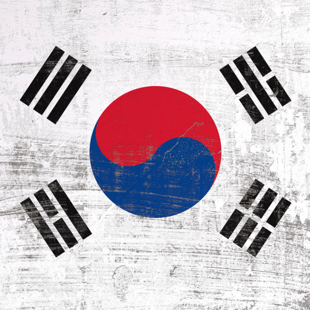 istock scratched South Korea flag 955650684