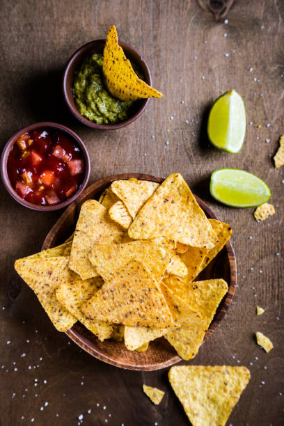 istock Nachos with guacamole and salsa 955654244