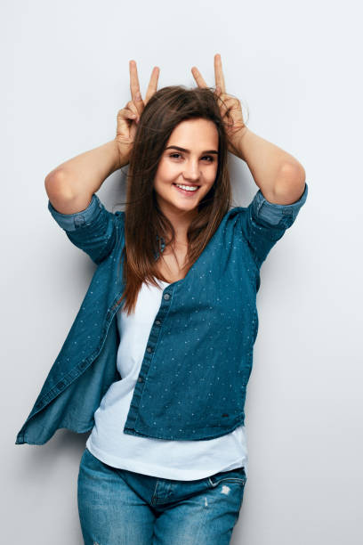 istock Young Happy Woman Having Fun 955654458