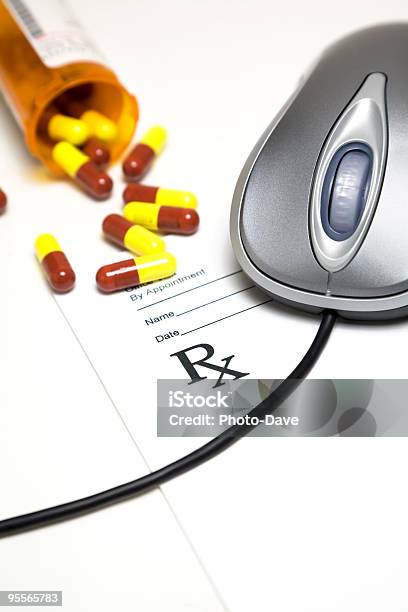 Medicine Online Stock Photo - Download Image Now - Buying, Color Image, Computer Mouse