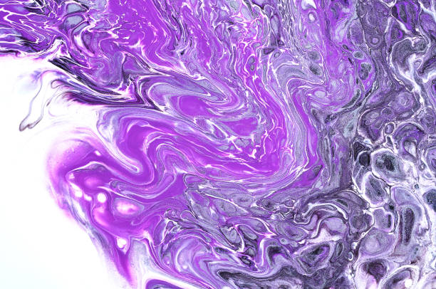 istock Fluid Art. Abstract colorful background, wallpaper. Mixing  paints. Modern art. Marble texture 955675162