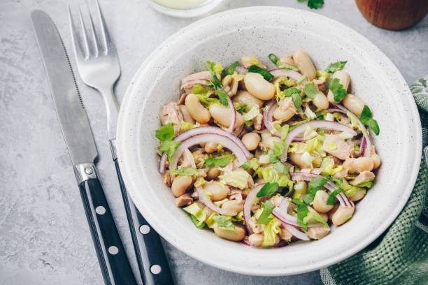 istock tuna salad with celery, white beans, red onion and parsley 955682218