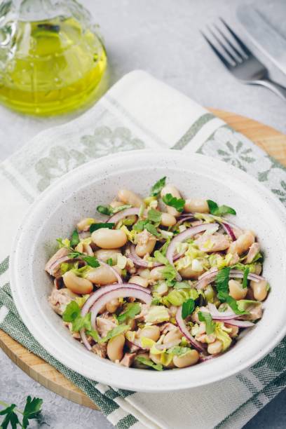 istock tuna salad with celery, white beans, red onion and parsley 955682292