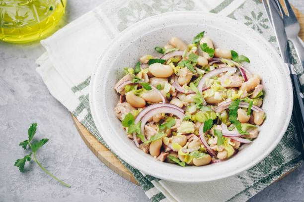 istock tuna salad with celery, white beans, red onion and parsley 955682428