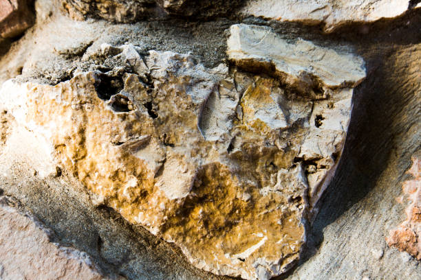 istock Close up of natural stone wall. Stone wall texture 955689738