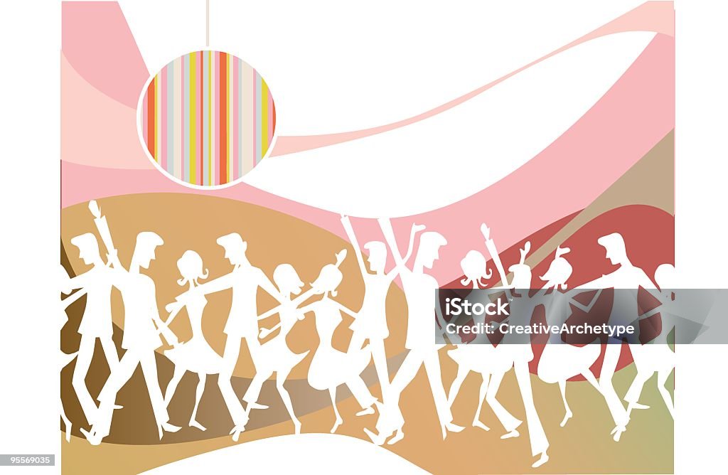 Révolution de danse - clipart vectoriel de Activité de loisirs libre de droits