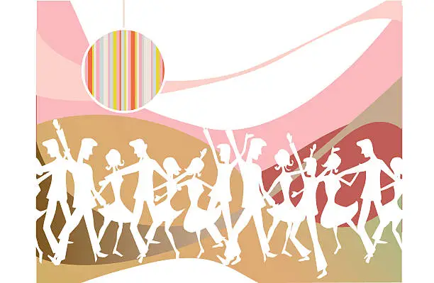 Vector illustration of Dance Revolution