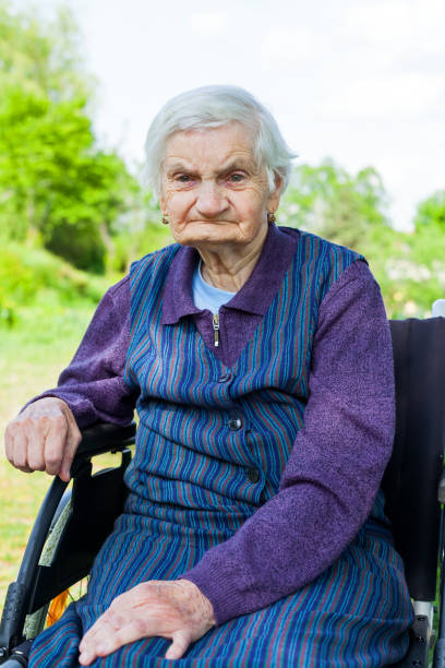 istock Handicapped senior woman 955690416