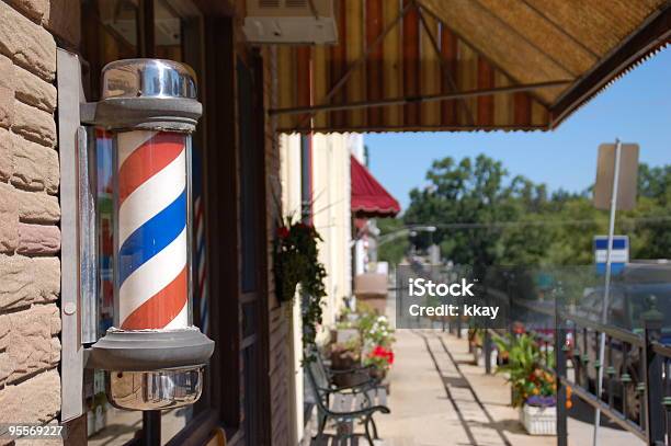 Barber Shop Pole 2 Stock Photo - Download Image Now - Outdoors, Barber Shop, American Culture