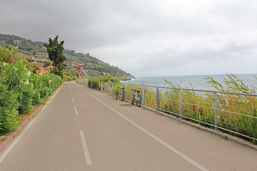 Road along the sea