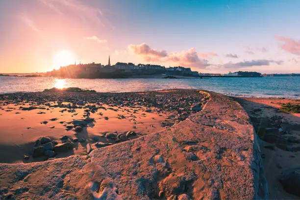 Photo of Medieval fortress Saint-Malo, Brittany, France