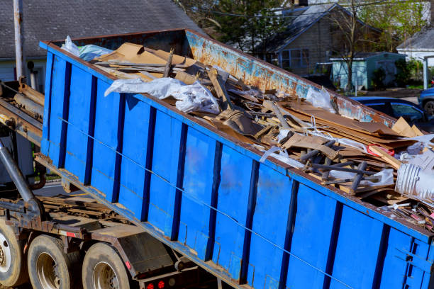 istock recycling garbage collector truck loading waste and removable container. 955703398