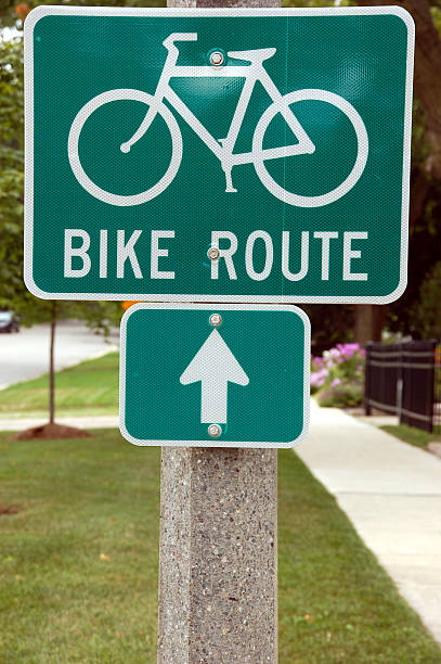 istock Bike Route Sign 95572131