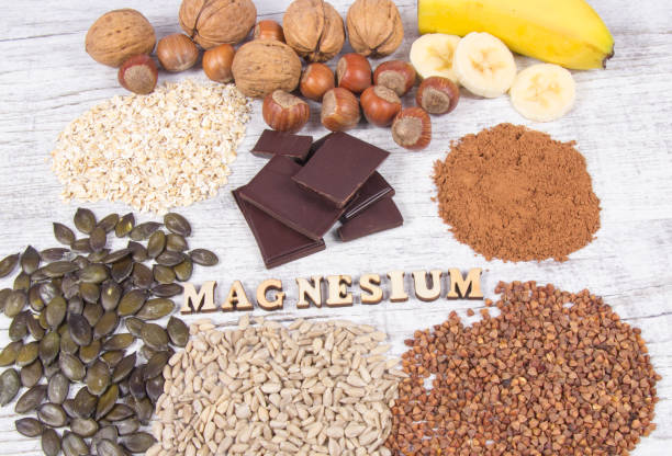 istock Products containing magnesium. Healthy food. 955723246