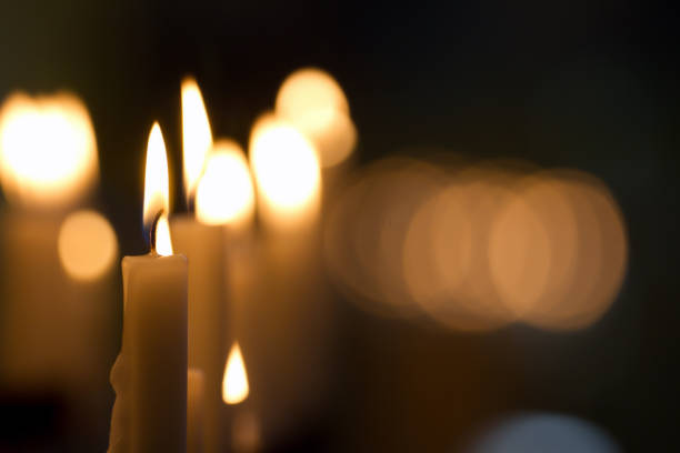 istock Candles in old church 1 955725214