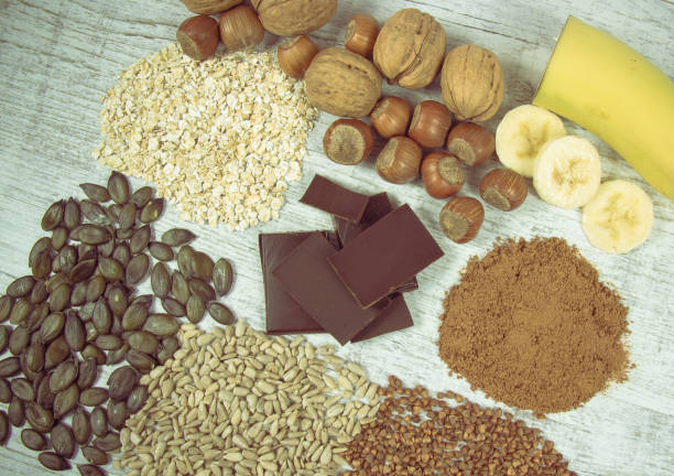 istock Products containing magnesium. Healthy food. 955727790